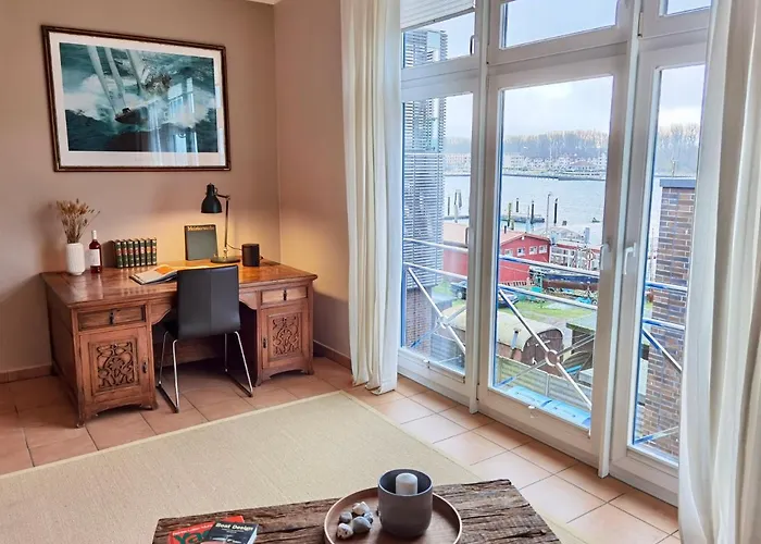 아파트 Penthouse Hafenblick - Private Sauna - Teil Der Holidayescapes Kollektion 뤼베크